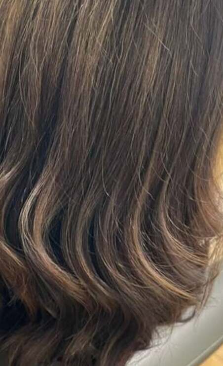 Balayage natural en ondas largas